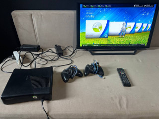prodam-pristavku-xbox-360-slim-500-gb-plius-dva-provodnyx-dzoistika-i-televizor-sony-bravia-smart-tv